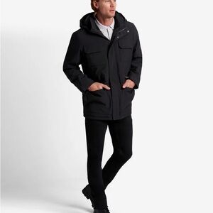 Kenneth Cole Men's Black Oxford Utility Winter Coat